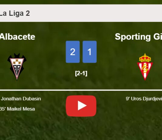 Albacete recovers a 0-1 deficit to conquer Sporting Gijón 2-1. HIGHLIGHTS