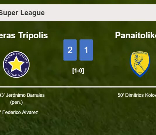 Asteras Tripolis grabs a 2-1 win against Panaitolikos