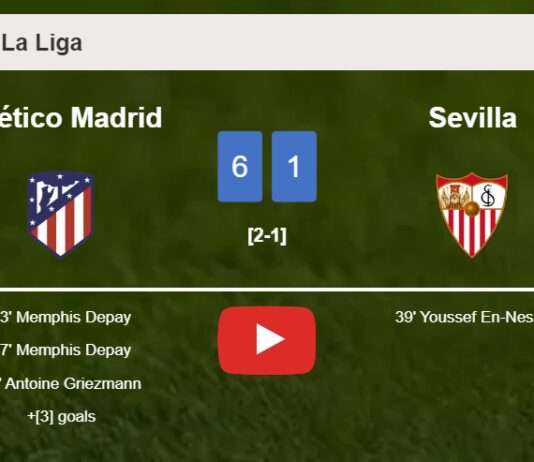 Atlético Madrid annihilates Sevilla 6-1 with a superb match. HIGHLIGHTS