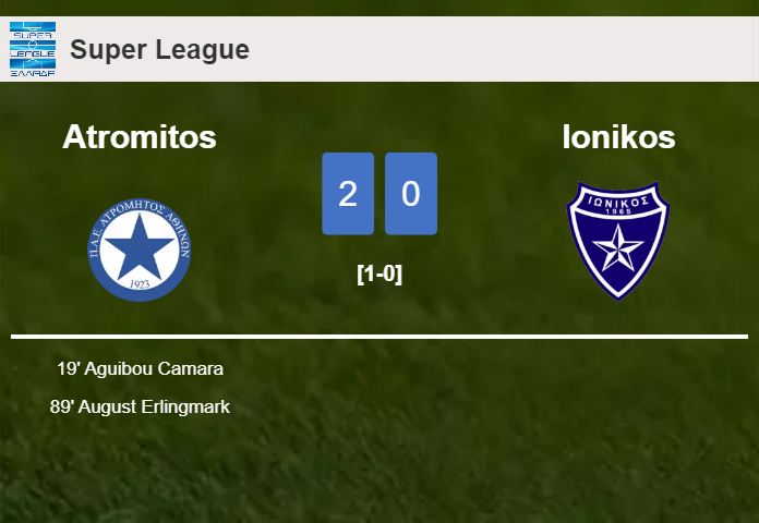 Atromitos tops Ionikos 2-0 on Saturday