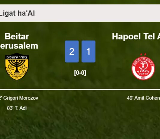 Beitar Jerusalem recovers a 0-1 deficit to prevail over Hapoel Tel Aviv 2-1