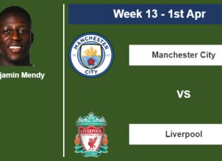 FANTASY PREMIER LEAGUE. Benjamin Mendy statistics before facing Liverpool on Saturday 1st of April for the 13th week.