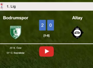 Bodrumspor surprises Altay with a 2-0 win. HIGHLIGHTS