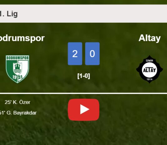 Bodrumspor surprises Altay with a 2-0 win. HIGHLIGHTS