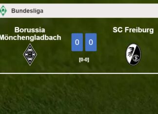 Borussia Mönchengladbach draws 0-0 with SC Freiburg on Saturday