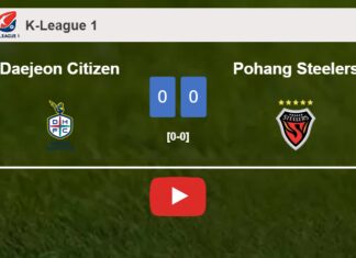 Daejeon Citizen draws 0-0 with Pohang Steelers on Saturday. HIGHLIGHTS