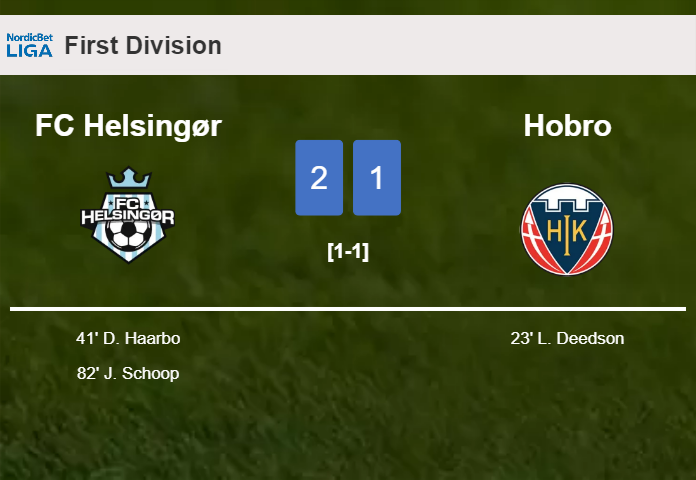 FC Helsingør recovers a 0-1 deficit to defeat Hobro 2-1