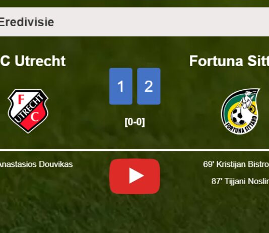 Fortuna Sittard recovers a 0-1 deficit to top FC Utrecht 2-1. HIGHLIGHTS