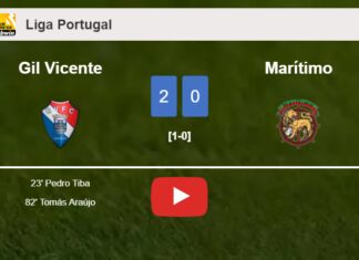 Gil Vicente defeats Marítimo 2-0 on Sunday. HIGHLIGHTS