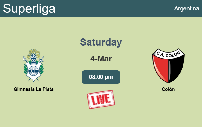How to watch Gimnasia La Plata vs. Colón on live stream and at what time