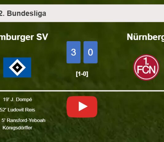 Hamburger SV prevails over Nürnberg 3-0. HIGHLIGHTS