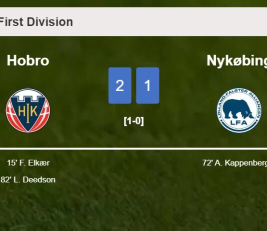 Hobro prevails over Nykøbing 2-1