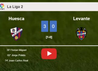 Huesca defeats Levante 3-0. HIGHLIGHTS