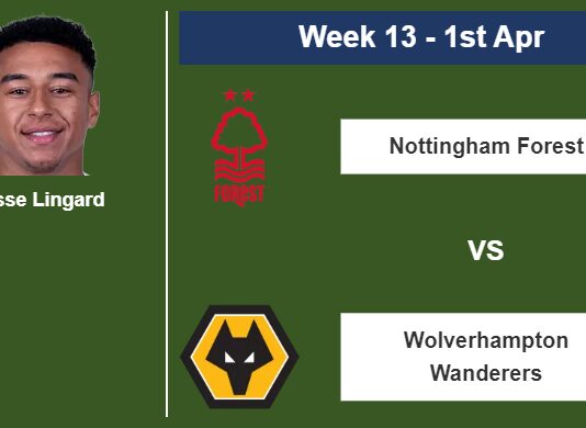 FANTASY PREMIER LEAGUE. Jesse Lingard statistics before facing Wolverhampton Wanderers on Saturday 1st of April for the 13th week.