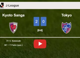 Kyoto Sanga beats Tokyo 2-0 on Saturday. HIGHLIGHTS