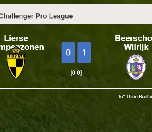 Beerschot-Wilrijk beats Lierse Kempenzonen 1-0 with a goal scored by T. Baeten