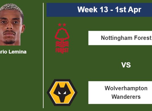 FANTASY PREMIER LEAGUE. Mario Lemina statistics before facing Nottingham Forest on Saturday 1st of April for the 13th week.