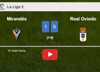 Mirandés tops Real Oviedo 1-0 with a goal scored by R. García. HIGHLIGHTS