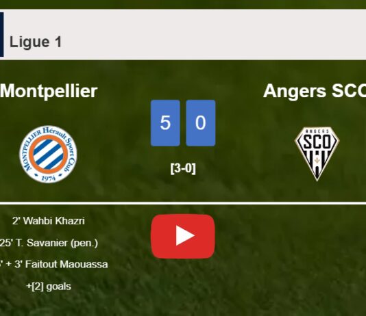 Montpellier annihilates Angers SCO 5-0 with a fantastic performance. HIGHLIGHTS