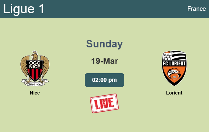 How to watch Nice vs. Lorient on live stream and at what time