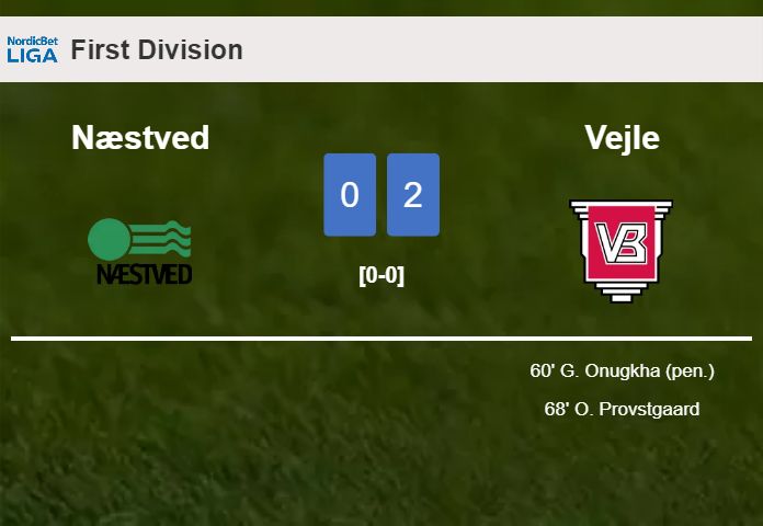 Vejle conquers Næstved 2-0 on Saturday