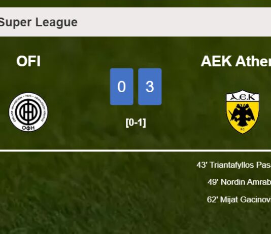 AEK Athens defeats OFI 3-0
