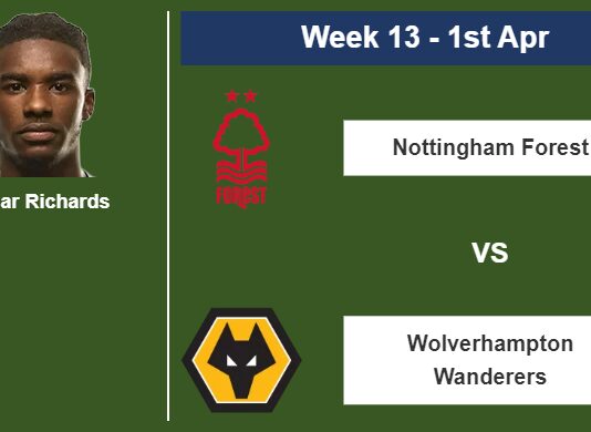 FANTASY PREMIER LEAGUE. Omar Richards statistics before facing Wolverhampton Wanderers on Saturday 1st of April for the 13th week.