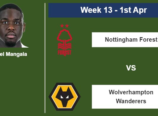 FANTASY PREMIER LEAGUE. Orel Mangala statistics before facing Wolverhampton Wanderers on Saturday 1st of April for the 13th week.