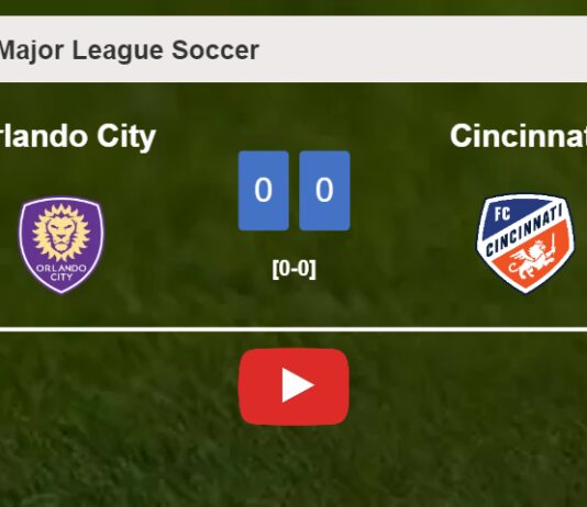 Orlando City draws 0-0 with Cincinnati on Sunday. HIGHLIGHTS
