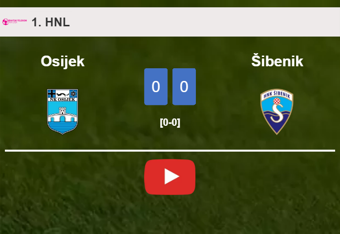 Osijek draws 0-0 with Šibenik with Mijo Caktas missing a penalt. HIGHLIGHTS