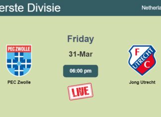 How to watch PEC Zwolle vs. Jong Utrecht on live stream and at what time