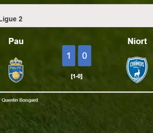 Pau tops Niort 1-0 with a goal scored by Q. Boisgard