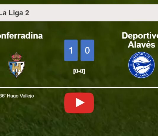 Ponferradina tops Deportivo Alavés 1-0 with a goal scored by H. Vallejo. HIGHLIGHTS
