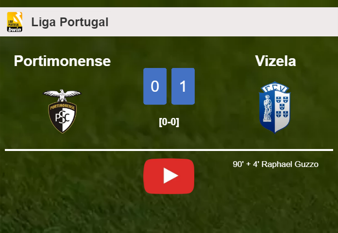 Vizela prevails over Portimonense 1-0 with a late goal scored by R. Guzzo. HIGHLIGHTS