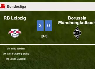 RB Leipzig prevails over Borussia Mönchengladbach 3-0