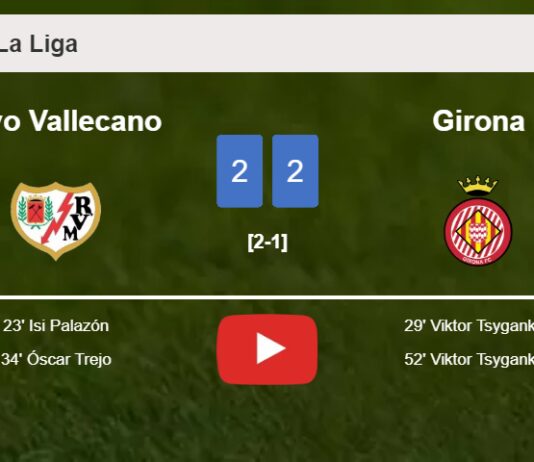 Rayo Vallecano and Girona draw 2-2 on Saturday. HIGHLIGHTS