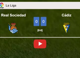 Cádiz stops Real Sociedad with a 0-0 draw. HIGHLIGHTS