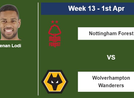FANTASY PREMIER LEAGUE. Renan Lodi statistics before facing Wolverhampton Wanderers on Saturday 1st of April for the 13th week.