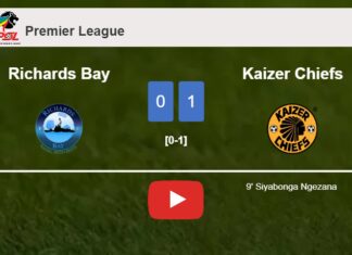 Kaizer Chiefs defeats Richards Bay 1-0 with a goal scored by S. Ngezana . HIGHLIGHTS
