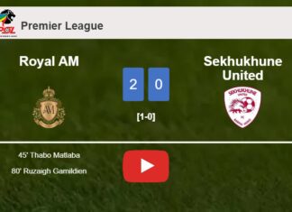 Royal AM overcomes Sekhukhune United 2-0 on Saturday. HIGHLIGHTS