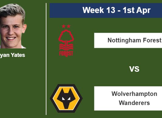 FANTASY PREMIER LEAGUE. Ryan Yates statistics before facing Wolverhampton Wanderers on Saturday 1st of April for the 13th week.