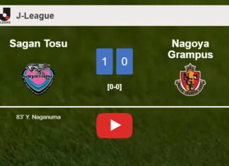 Sagan Tosu prevails over Nagoya Grampus 1-0 with a goal scored by Y. Naganuma. HIGHLIGHTS