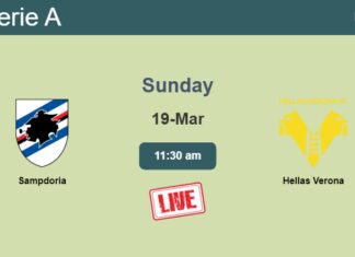 How to watch Sampdoria vs. Hellas Verona on live stream and at what time