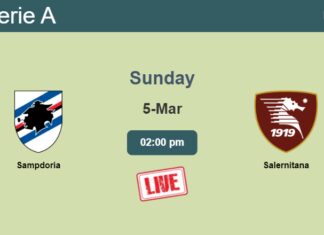 How to watch Sampdoria vs. Salernitana on live stream and at what time
