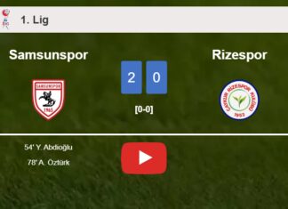 Samsunspor tops Rizespor 2-0 on Saturday. HIGHLIGHTS