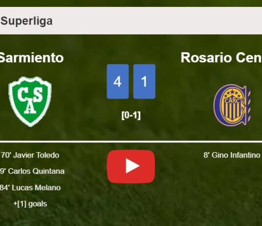 Sarmiento obliterates Rosario Central 4-1 with a superb performance. HIGHLIGHTS