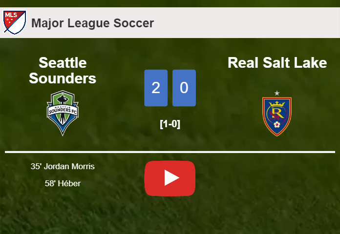 Seattle Sounders tops Real Salt Lake 2-0 on Saturday. HIGHLIGHTS