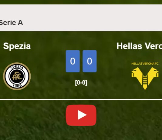 Spezia draws 0-0 with Hellas Verona on Sunday. HIGHLIGHTS