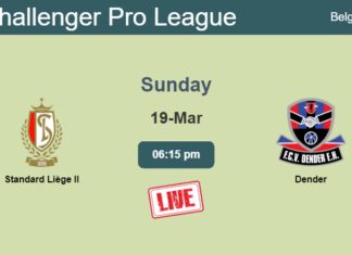 How to watch Standard Liège II vs. Dender on live stream and at what time