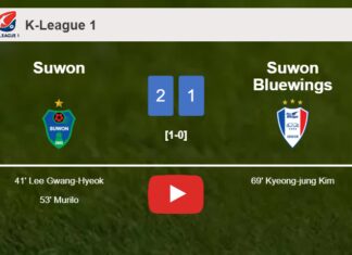 Suwon defeats Suwon Bluewings 2-1. HIGHLIGHTS